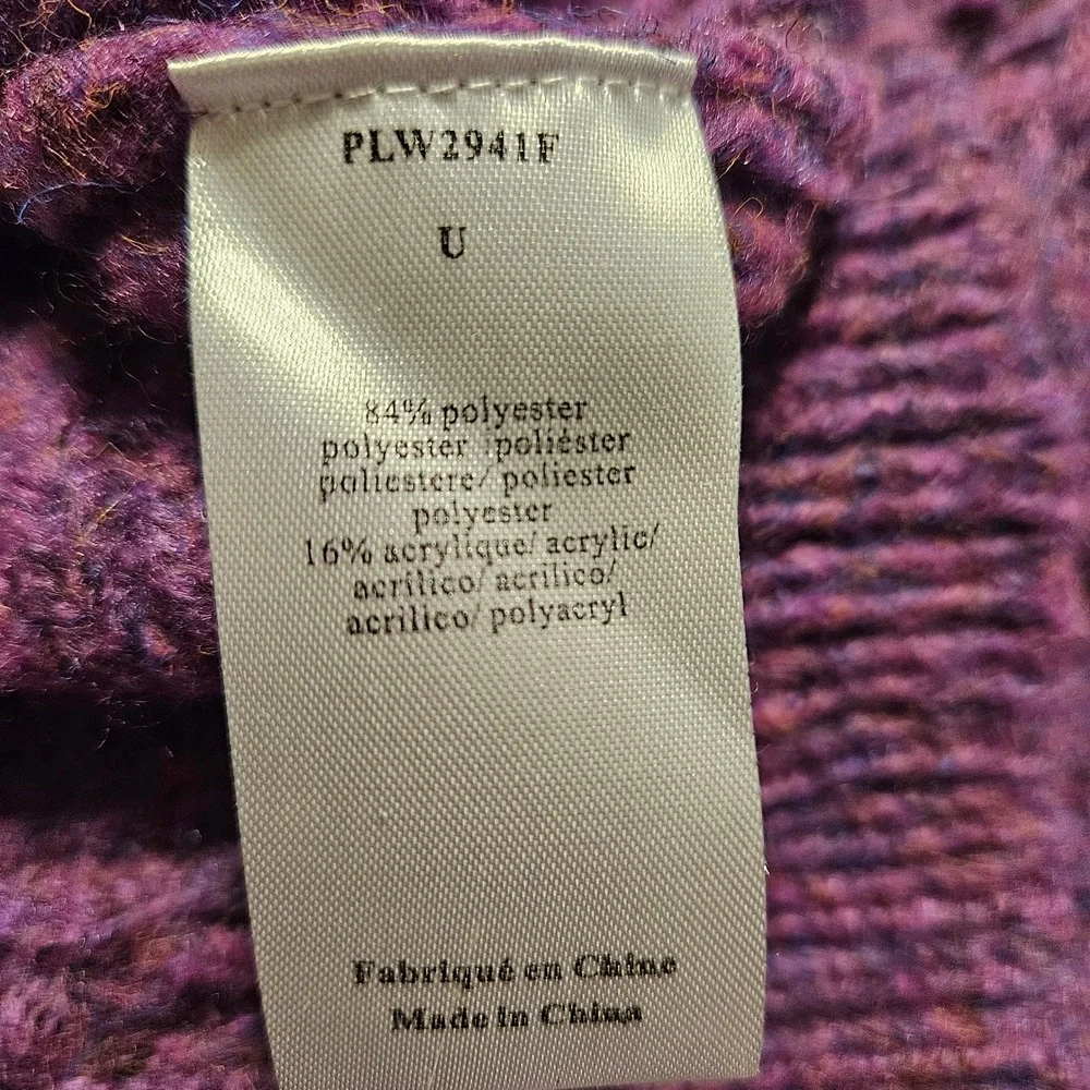 Best Mountain Purple Knit‎ Open Stitch Pullover Sweater Women's Size U